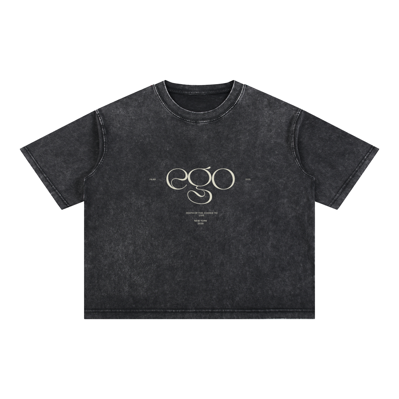 Mineral Wash Boxy Cotton T-Shirt