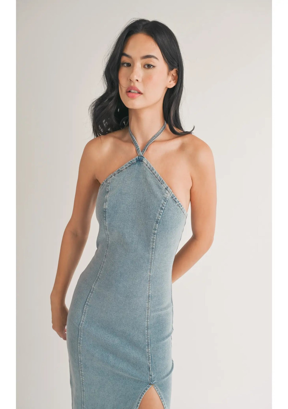 Denim Maxi Dress