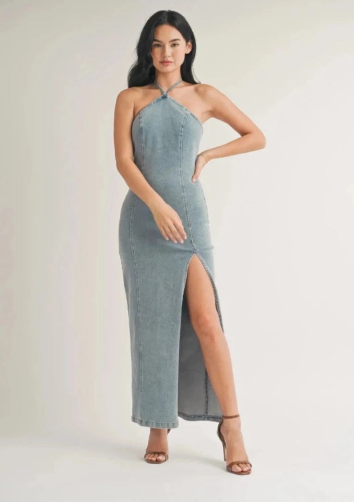 Denim Maxi Dress