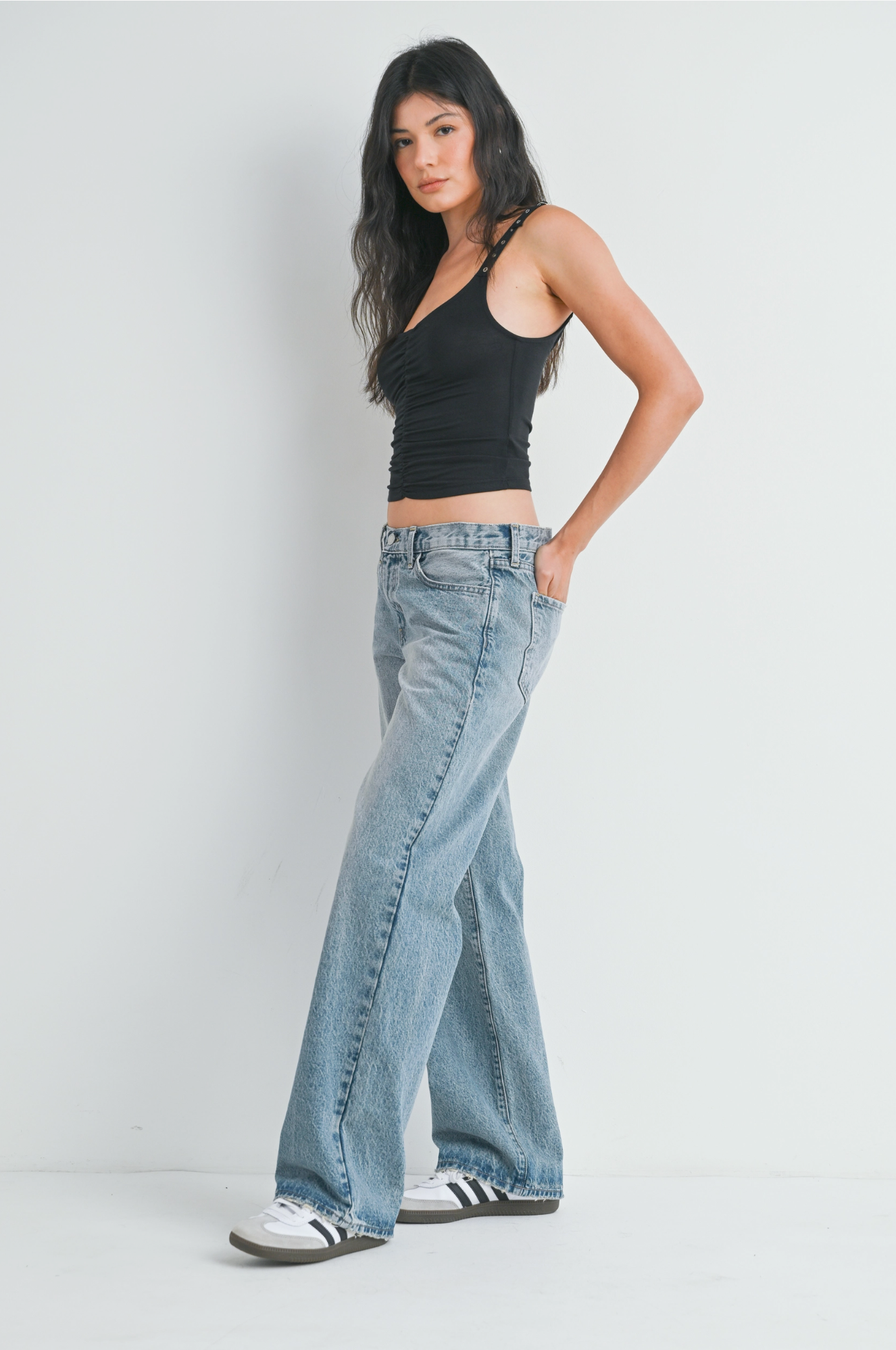Low Rise Baggy Slouch Jean - Vintage Light - BP436N