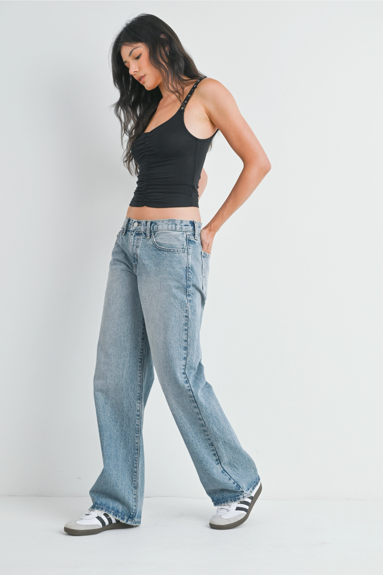 Low Rise Baggy Slouch Jean - Vintage Light - BP436N