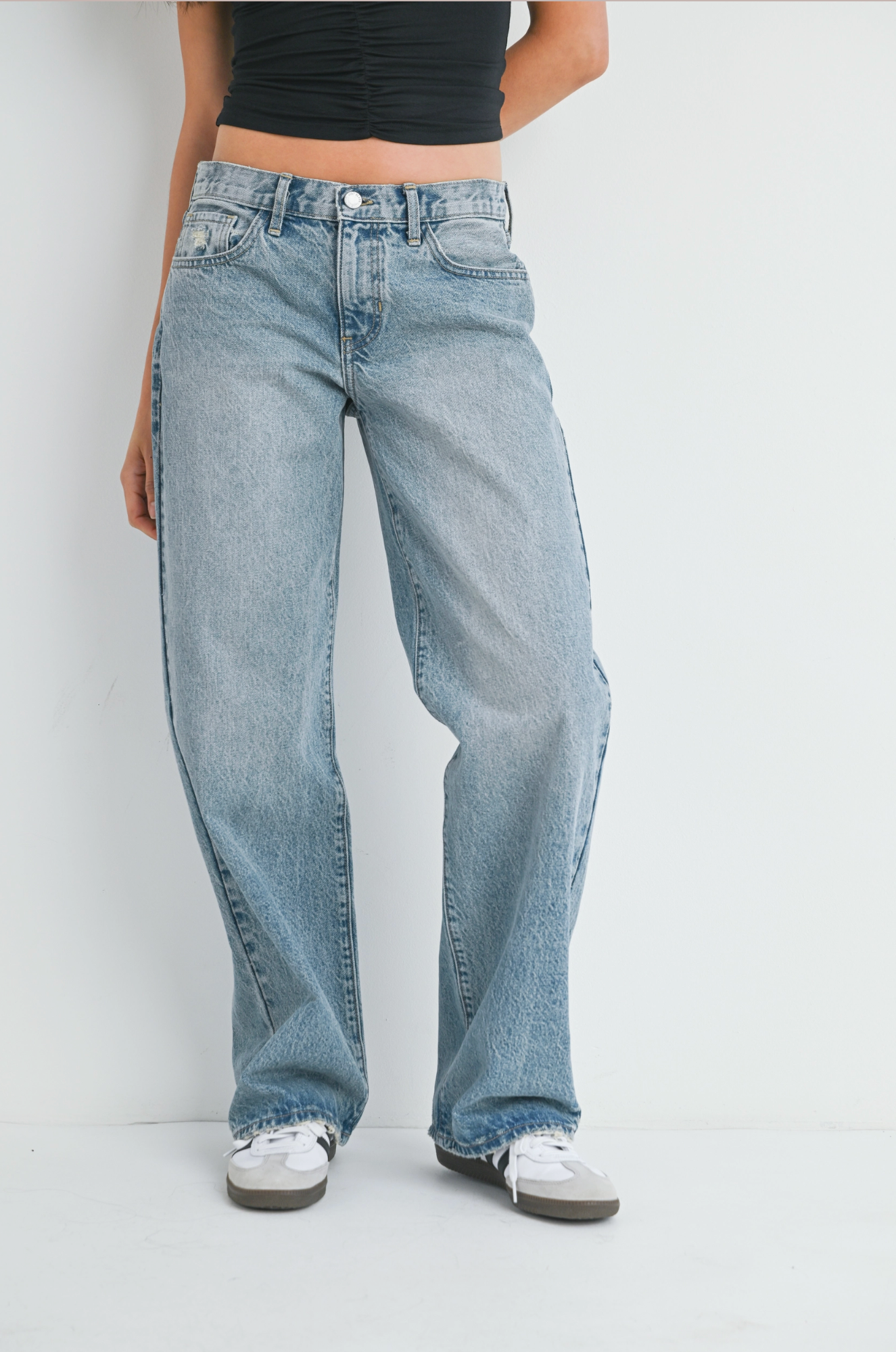 Low Rise Baggy Slouch Jean - Vintage Light - BP436N