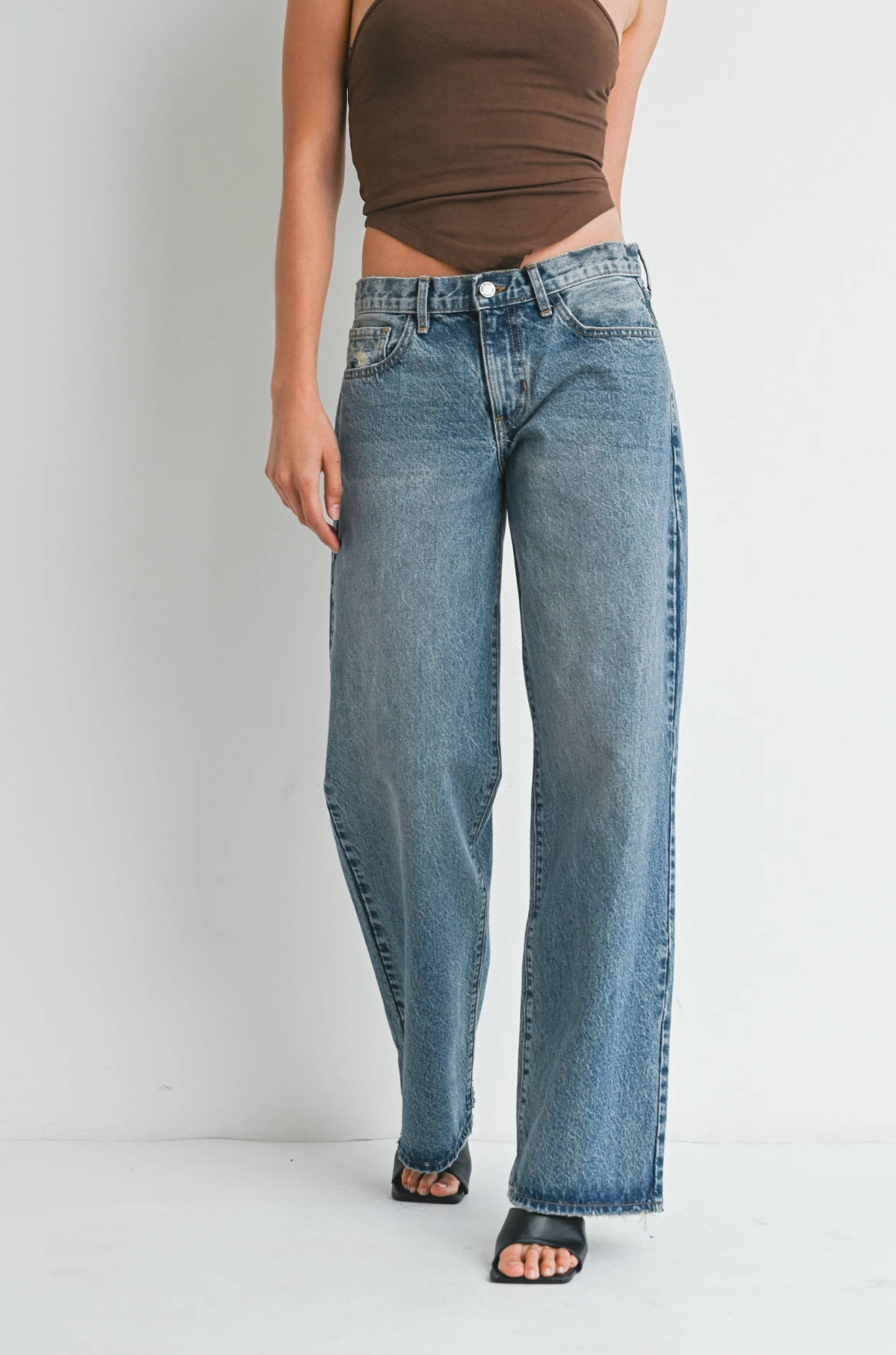 Low Rise Baggy Slouch Jean - Vintage Medium - BP436N