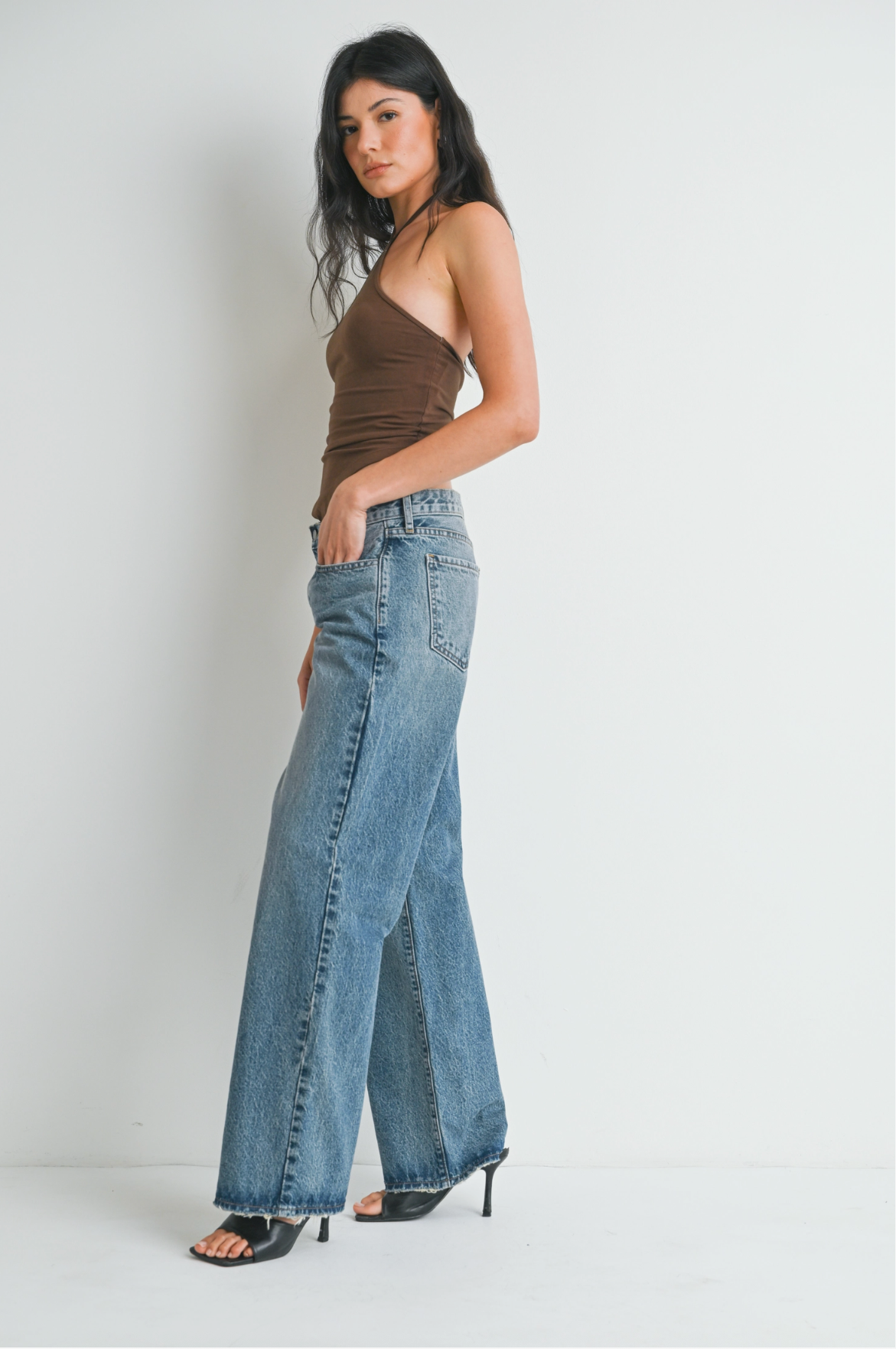 Low Rise Baggy Slouch Jean - Vintage Medium - BP436N