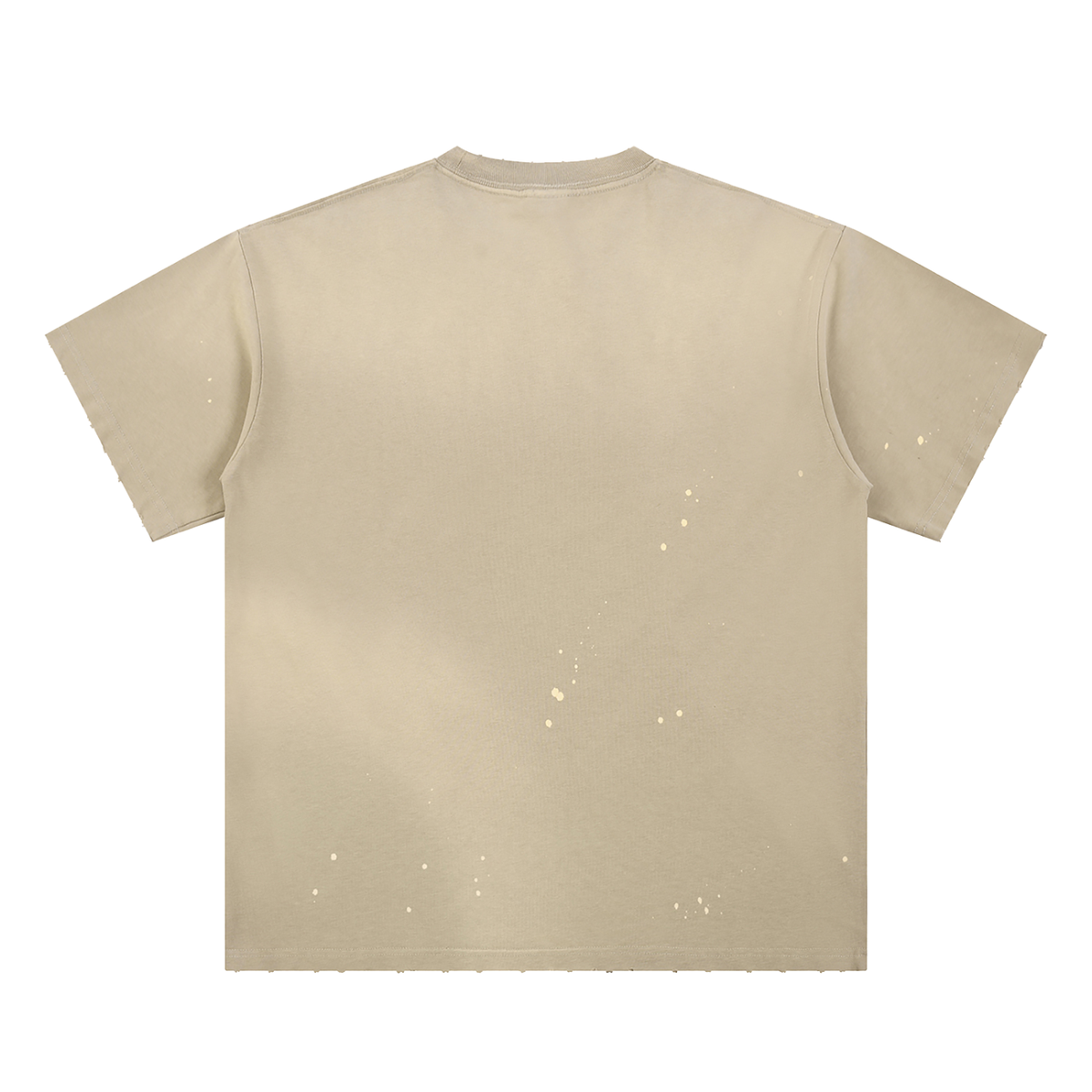Press Play Hand-Frayed Sunfade Paint Splatter T-Shirt